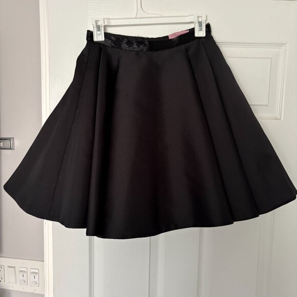 Tarik Ediz Women's Black Tie in Front Top Long Sleeve Shirt/Skirt Bundle Size 6 - Picture 10 of 15